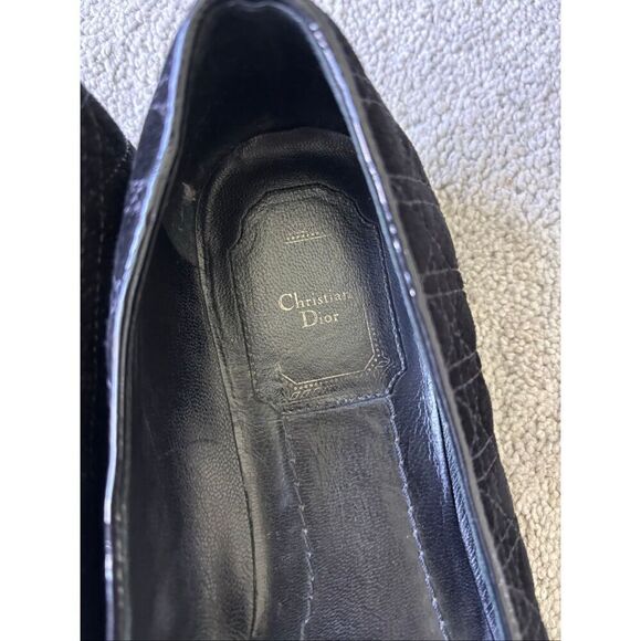 Dior Black Cannage Suede Loafers, Sz 36, 5.5 $995 - Picture 5 of 8